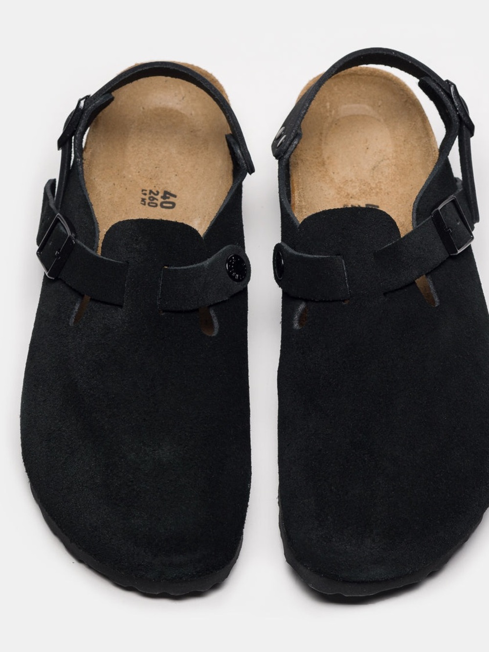 Birkenstock
Womens Tokio Suede Clog in Black